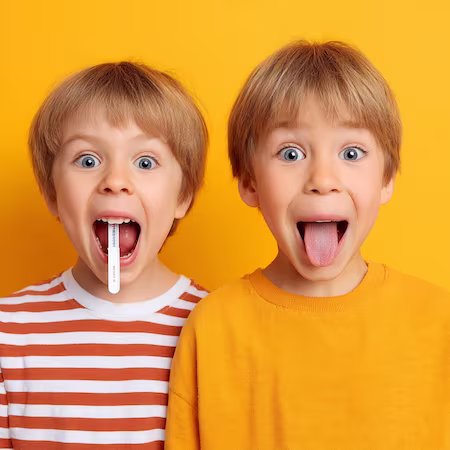 Dos hermanos se hacen una prueba de ADN